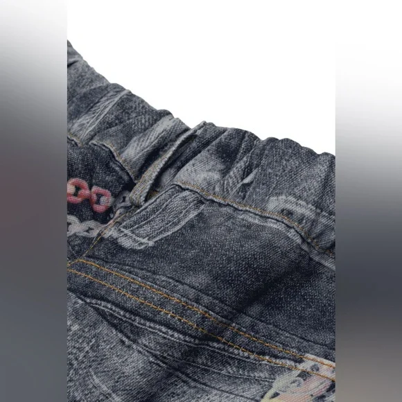 Micas Chain Print Wide Leg Shorts XS MC-4 (1) - Picture 5 of 8